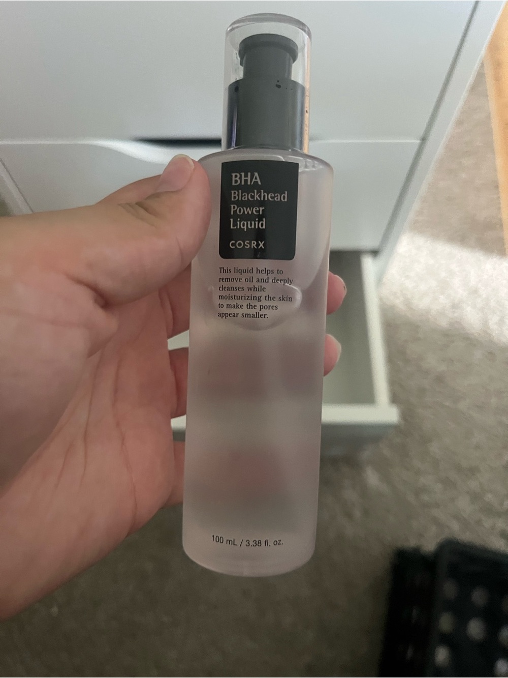 COSRX BHA Blackhead Power Liquid – Frosted Clear Bottle